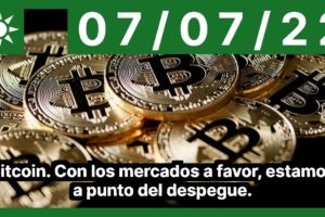 Bitcoin. Con los mercados a favor, estamos a punto del despegue.