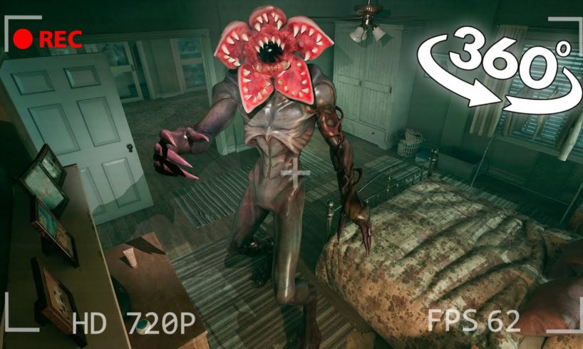 VR 360° Hidden CAM found Demogorgon in real life! Stranger Things (secret video)