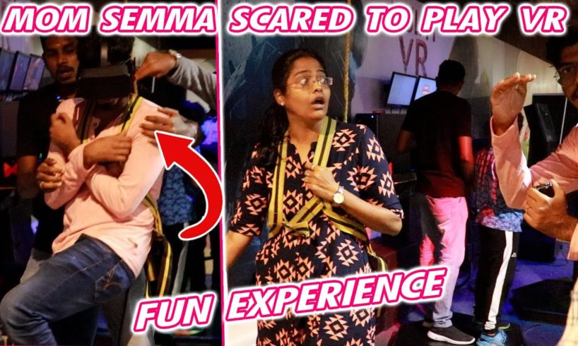 MOM SEMMA SCARED PLAYING IN VR REALITY GAMES || SEMMA FUN ||  Just Banana