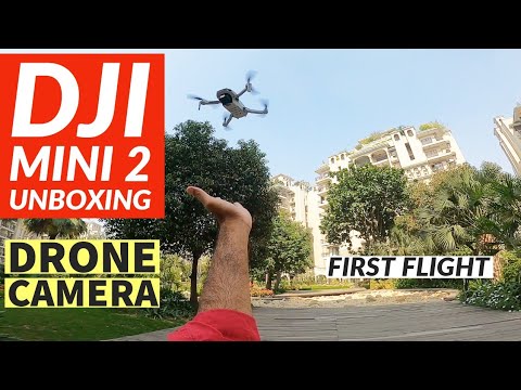 Unboxing & First Flight DJI Mini 2 Drone Camera Fly More Combo