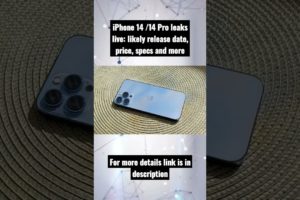 iPhone 14 /14 Pro leaks live: likely release date, price, specs and more #shorts
