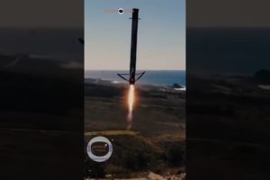An EPIC drone camera view of Falcon 9 pulling off a flawless landing. 🤯🚀