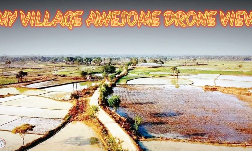 MY FIRST VLOG WITH DRONE CAMERA || MY VILLAGE AWESOME DRONE VIEW || BIS YT VLOG #myfirstvlog