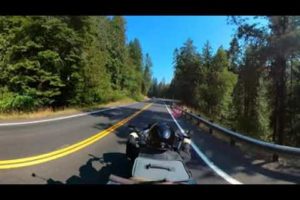 Motorcycle ride up Lolo pass in VR | #motorcycletravel #virtualreality