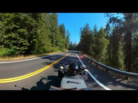 Motorcycle ride up Lolo pass in VR | #motorcycletravel #virtualreality