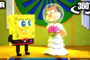 360° VR - SPONGEBOB and SANDY WEDDING?