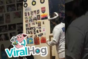 Virtual Reality Game Leads To Actual Reality Wall || ViralHog