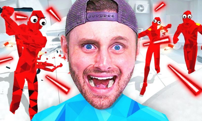 They PUT ME in a VIDEO GAME! (Super Hot VR)