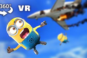 360° VR - MINIONS PLANE CRASH