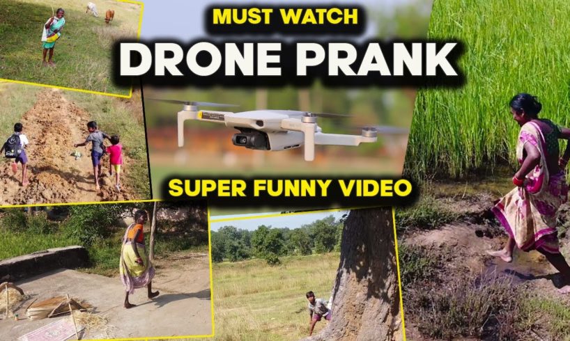 Drone Prank with Villagers 😋😋 ll Funny Reaction ll Watch The Video Till the End