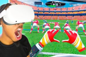 PLAYING THE NFL's VIRTUAL REALITY GAME!!! (CRAZY)