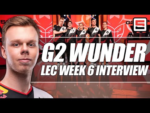 G2 Wunder Interview: Aiming for LEC playoffs, Rogue match review | ESPN ESPORTS