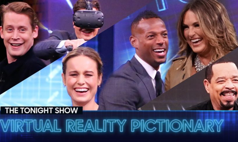 Tonight Show Virtual Reality Pictionary with Brie Larson, Marlon Wayans, Ice T and More