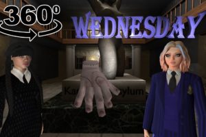 VR 360 Wednesday - Addams Family and Enid Escape you!