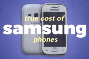 The true cost of Samsung.