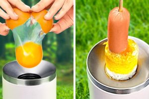 Amazing GADGETS and HACKS for Camping *24-hour Outdoors Survival Challenge*