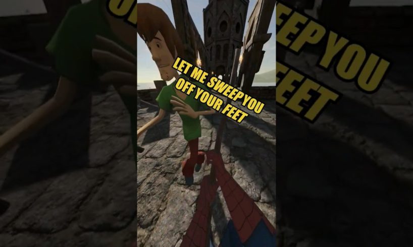 Spider-Man VR meme video 😂 #vr #virtualreality #spiderman #gaming