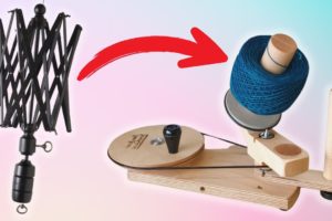 TWO SMART GADGETS FOR KNIT + CROCHET | How to wind a skein into a cake with yarn winder + swift EASY