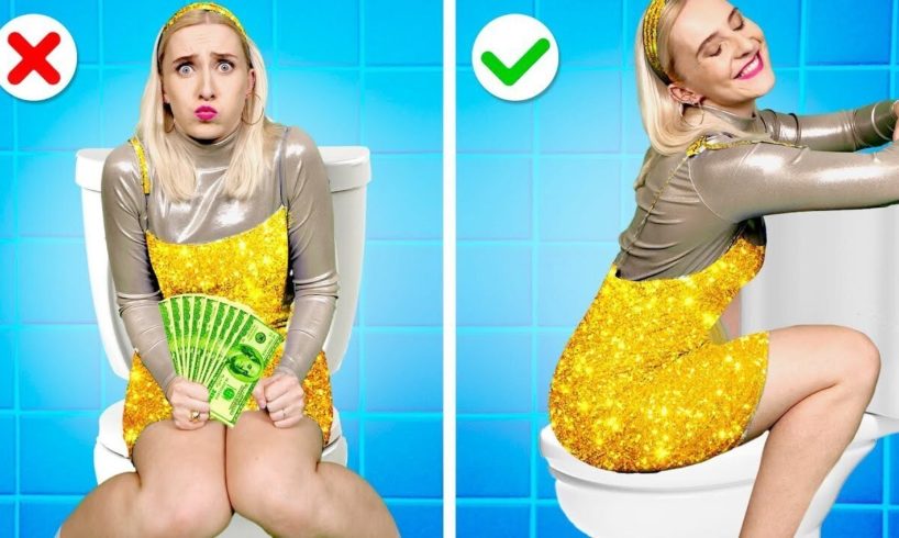 Best Bathroom Gadgets || Rich Vs Broke || Genius Hacks and Gadgets for Toilets by Gotcha! Hacks