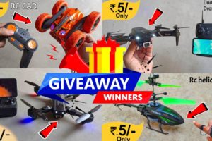 Giveaway winners announcement📢 - Drone Camera, Remote Control Car, RC helicopter
