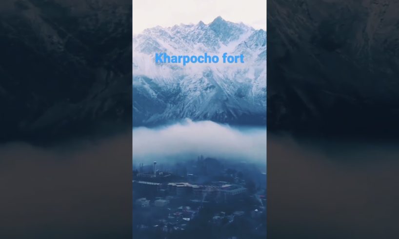 kharpocho fort view though drone camera.#beautiful  #skardu