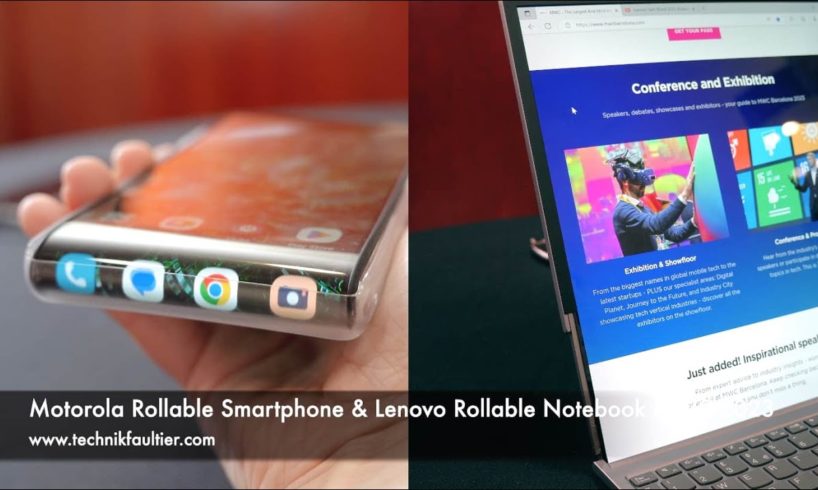 Motorola Rollable Smartphone & Lenovo Rollable Notebook MWC 2023