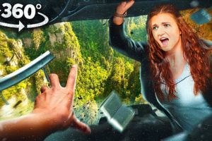 VR 360 CAR CRASH ON CLIFF WITH GIRLFRIEND - AFRAID OF HEIGHTS | VIRTUAL REALITY 4K |