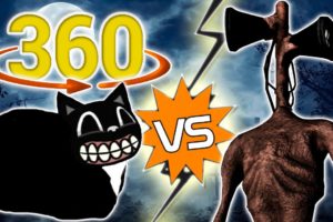 Maxwell Cat 360 Horror - Maxwell VS Siren Head in 360 / VR - Part I