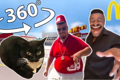 Maxwell Cat/Skibidi Dance 360 VR in McDonalds / 360 Video