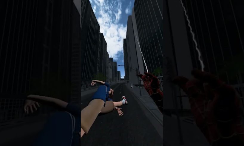 Spider-Man VR throws Gregory from FNAF 😂 #vr #virtualreality #gaming #spiderman