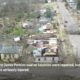 Drone camera shows Selma destruction