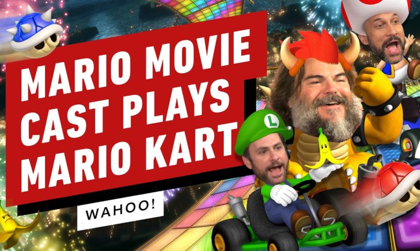 Watch the Mario Movie Cast Play Mario Kart 8!