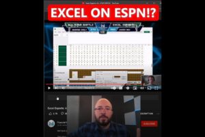 Excel on ESPN!? #shorts