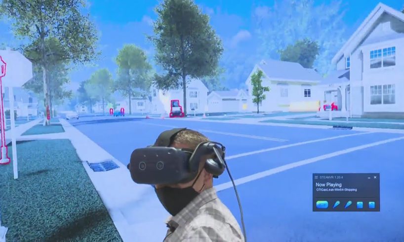 Firefighters Training With Virtual Reality