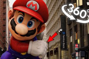 VR 360° MARIO Found YOU in Real Life! HELP, HELP...