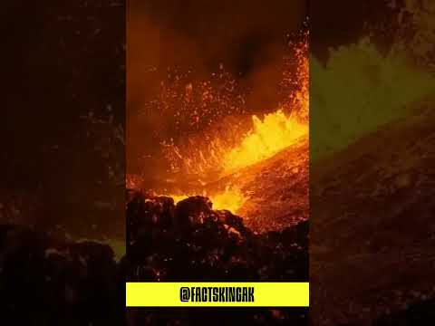 जब ज्वालामुखी के अंदर गया Drone Camera 😱🔥#drone #camera #volcano #magma #lava #viralvideo #shorts