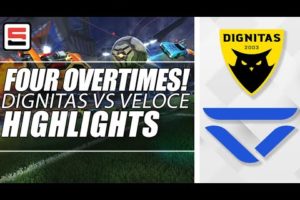 Dignitas vs Veloce, 4 Overtimes, European RLCS Highlights | ESPN ESPORTS