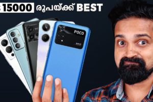 Top 5 BEST Smartphones Under 15000 (Malayalam) | May 2023