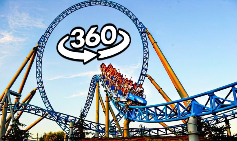 VR 360 Bluefire Roller Coaster POV (Europapark) 360° Video
