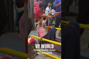 Funny virtual reality reaction 😀 VR WORLD VELANKANNI #shorts #short #vrworld #vrgaming #gaming