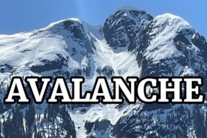 Avalanche caught by FPV drone - Long range mountain surfing in 4k
