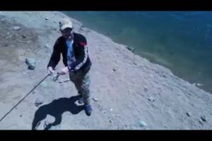 Fisherman Aki - caught a drone camera with spinning fishing #adventure #fishing #nature