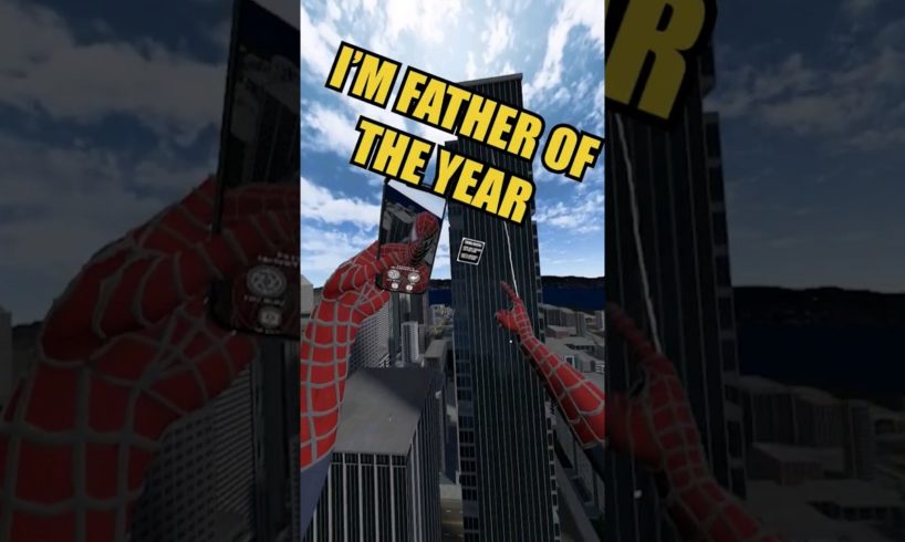 Spider-Man VR is FATHER OF THE YEAR 🥳🎉 #spiderman #virtualreality #vr #gaming