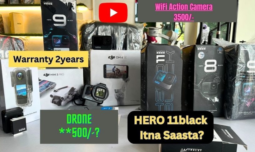 Gopro at Cheapest Price in Mumbai | Drones | Camera Store | सिर्फ Rs-3500 mein WiFi action camera