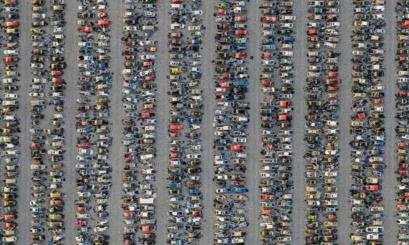 Parking Lot - Photo Shot By DRONE CAMERA