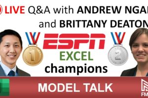 Live Q&A with Andrew Ngai and Brittany Deaton - ESPN Excel champions