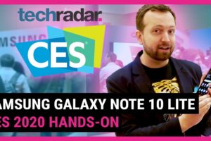 Hands-on with the SAMSUNG GALAXY NOTE 10 LITE | TechRadar at CES 2020