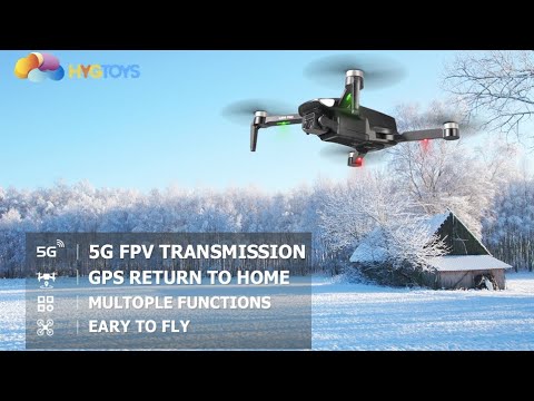 HYG Toys GPS 4K Drone with Camera for Adults, Brushless Motor, Circle Fly, Waypoint Fly, Altitude