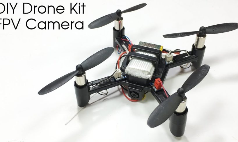 Mini RC Drone Quadcopter with FPV Camera Assembly and Test