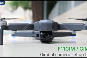 Ruko F11GIM/F11GIM2 Drone - Gimbal camera set up and maintenance